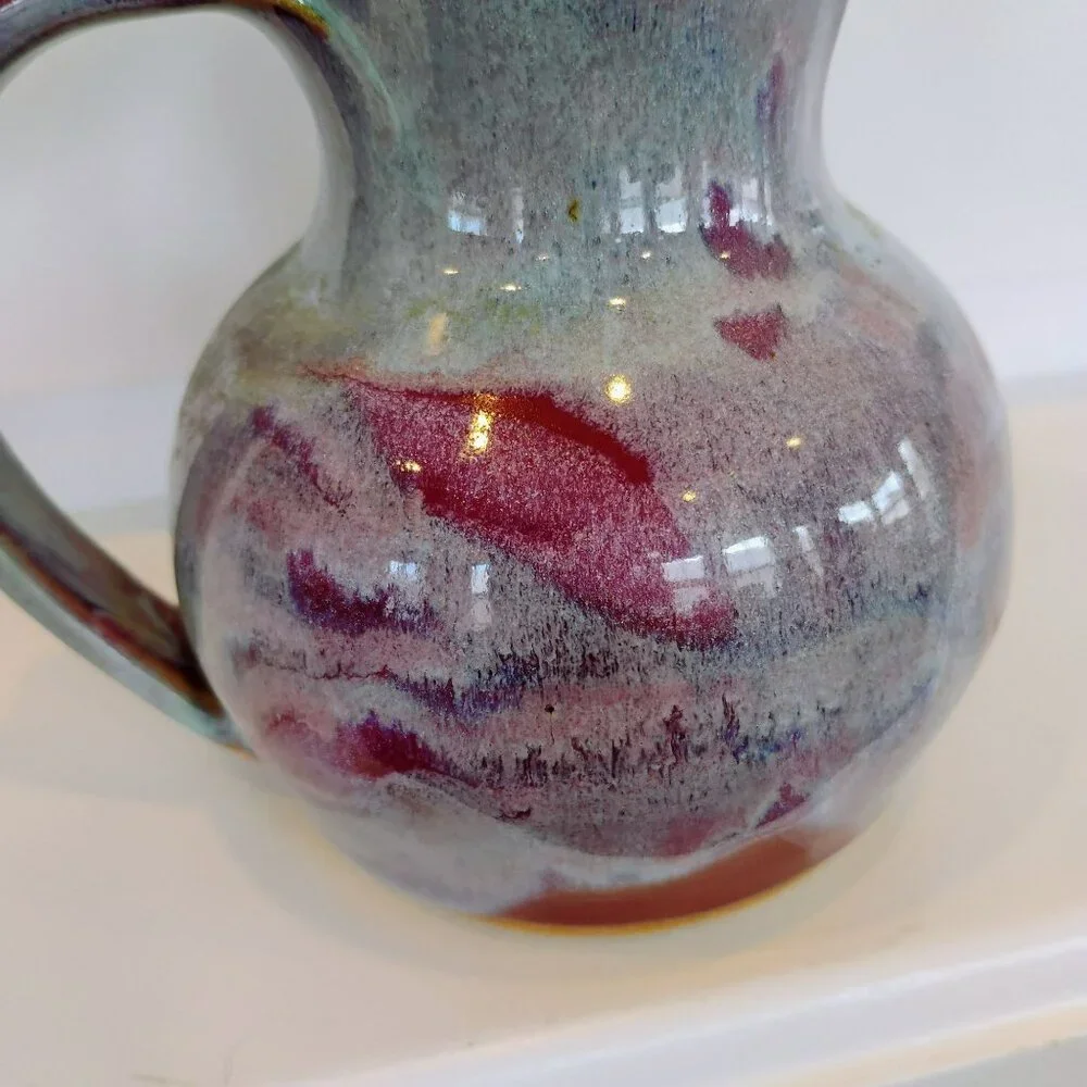 John Coburn Tennessee Art Pottery Pitcher Handcrafted Ceramic Creamer JRC 1991
